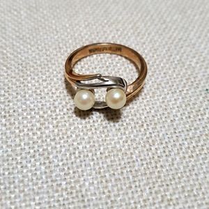 14Karat Gold TGH Pearl Ring